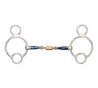 BLUE ALLOY UNIVERSAL WITH ROLLER LINK Stainless Steel Blue Sweet Iron Mouthpiece [BLUESWT] [4.5"]