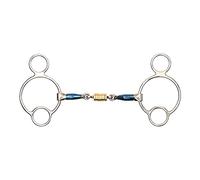 BLUE ALLOY UNIVERSAL WITH ROLLER LINK Stainless Steel Blue Sweet Iron Mouthpiece [BLUESWT] [4.5"]