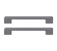 Blue Aluminium Alloy Cabinet Handles - 2 Piece Set, 96mm Hole Pitch, & Slish Pull Knobs, Fine EDS for Modern Kitchen & Home Decor
