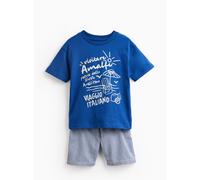 Blue Amalfi Graphic Tee & Shorts Set 3-4 years