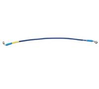 Blue AN3 1/8 Inch Steel Braided Rear Front Brake Hose Clutch Motorcycle Hydraulic Oil Line 28-90 Degrees M10 Banjo ATV Suitable For Motorcycles(2100mm)