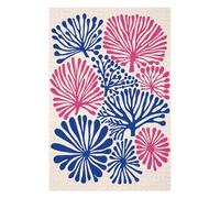 Blue And Berry Pink Art Detailed Jigsaw Puzzle for Adults, 1000 PCS