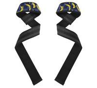 Blue and Black Checkered Bananas Lift Straps 26" Power Workouts Deadlift Strap for Workout, Gym, Powerlifting, Bodybuilding