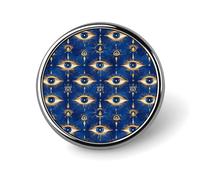 Blue And Gold Eyes A Print Pins for Backpack - Enamel Pins Cute Jacket Coat Hat Bags Badge Pin, Funny Novelty Unique Button Pin Women Men Fashion Jewelry Accessories