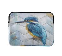 Blue and Gold Kingfisher Bird Laptop Sleeve Protective Puffy Carrying Laptop Cover Notebook Case 13-16 Inch Computer Case Medium