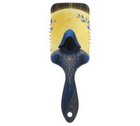 Blue and Gold Mysterious Tarot Astrologerk friendly scalp massager hair growthed scalp massage for straight hair with Ergonomic handle cepillo para cabello de mujer