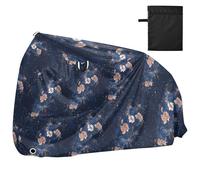 Blue and Gold Romantic Roses Bike Cover Outdoor Waterproof Outdoor Road Bike Cover Bikes Accessories