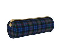 Blue and Green Scottish Tartan Pencil Case Holder,School Stationery Supplies Pen Organiser Cute Pencils Bag for Students