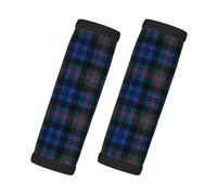Blue and Green Scottish Tartan Print Luggage Handle Wrap,Soft Handle Grips Covers,Travel Bag Handle Cover,2Pcs