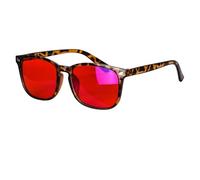 Blue and Green Wavelength Blocking Glasses Disruptive Light Blocking Glasses Red Lens Eliminate Eye Strain 068 (c6 red)