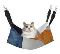 Blue And Orange Abstract Paintings Printed Pet Hammock - Sleeping Hammock For Cats, Rabbits, Ferrets, Puppies, Small Animals