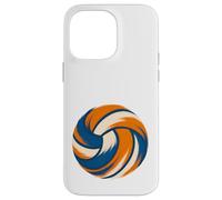Blue and Orange Volleyball Team Players Coaches Practice Case for iPhone 14 Pro Max