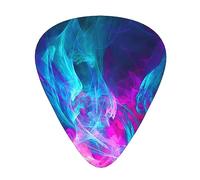blue and pink fire Guitar Picks with Organizer Storage Box Guitar Plectrums 12PCS 3 Thickness Thin Medium Heavy 0.46 0.71 0.96mm Guitar Picks For Acoustic Electric or Bass Guitars