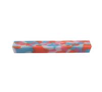 Blue and Pink Large Calico Cellulose Acetate Pen Blank - 150x20x20mm (6x3/4x3/4")