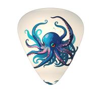 Blue and Purple Octopus Print 12pcs Guitar Cubes for Guitar and Ukulele, Unique Guitar Gift