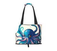 Blue and purple Octopus print Puppy Carrier Dog Walking Bags Pets Dogs Carrier Bags for small Dogs and Cat and Rabbit