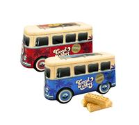 Blue and Red Camper Van Biscuit Tins x 2-640g Scottish Shortbread - Collectible Retro VW Volkswagen Design