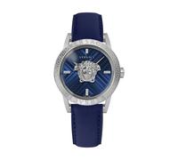 Blue and Silver V-Code Restyling Watch - male - Versace - Watches - Multicolor - ONE SIZE - Accessories ONE SIZE