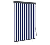 (blue and white, 120 x 250 cm) vidaXL Outdoor Vertical Roller Blind 60cm Balcony Shade Screen Multi Colours