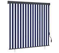 (blue and white, 160 x 250 cm) vidaXL Outdoor Vertical Roller Blind 60cm Balcony Shade Screen Multi Colours