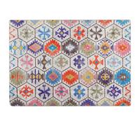 (blue and white, 80 x 150 cm) vidaXL Rug Washable Patchwork Anti Slip Home Floor Carpet Floor Area Rug Mat
