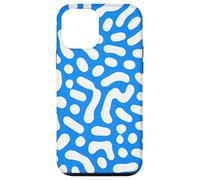 Blue and White Abstract Art with Cute Retro Vibes Case for iPhone 12 mini