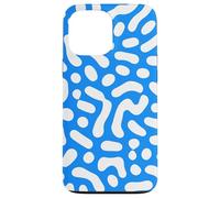 Blue and White Abstract Art with Cute Retro Vibes Case for iPhone 13 Pro Max
