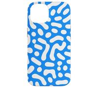 Blue and White Abstract Art with Cute Retro Vibes Case for iPhone 14