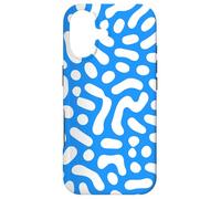 Blue and White Abstract Art with Cute Retro Vibes Case for iPhone 17