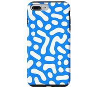 Blue and White Abstract Art with Cute Retro Vibes Case for iPhone 7 Plus/8 Plus