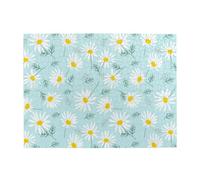 Blue And White Dainty Floral Daisy,500 Pieces Puzzles for Adults-Wooden Jigsaw Puzzle for Adults Elderly