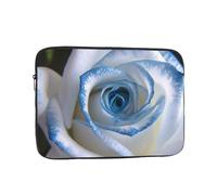 Blue and White Rose Laptop Case 15 inch, TSA Laptop Sleeve Shockproof Protective Notebook Case Water Resistant Computer Carrying Cover Briefcase Handbags Men Women Computer Bag