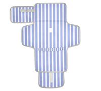 Blue and White Stripes Reusable Diaper Change pad with Tissue Pocket Portable Changing pad for Baby with Built-in Pillow cambiador de pa?ales para Bebes