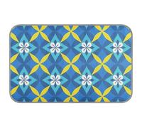 Blue and Yellow Japanese Vintage Flowers Cooling for Dogs Cooling mat for Cats Outdoor for Kitten Cozy Sleeping Essentials 23.6×38.6in