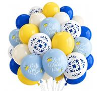 Blue and Yellow Lemon Balloons 12inch Amalfi Coast Party Decorations