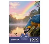 Blue-and-yellow Macaw 1000 Piece Puzzle Advanced Puzzle For Adults Strategy And Focus Bird Collectible Quality 38x26cm/1000pcs