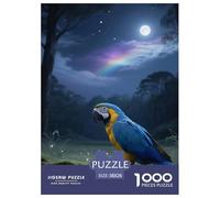 Blue-and-yellow Macaw 1000 Piece Puzzle Easy Difficulty For Ages 12+ Brain Teaser Family Fun Bird Gift-Worthy Set 38x26cm/1000pcs