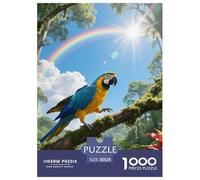 Blue-and-yellow Macaw 1000pc Jigsaw Puzzle Moderate Challenge Ideal for Teens Mind Builder Leisure Time Bird Wall-Friendly Design 38x26cm/1000pcs