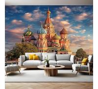 Blue and Yellow Wall Murals for Living Room Urban Architecture 3D Print Photo Wallpaper Luxury Design Modern Non-Woven Wall Mural Sofa TV Kids Bedroom Decoration 200 x 140cm