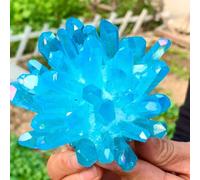 Blue Angel Halo Crystal Cluster Quartz Flower Stone Gift Home Decor