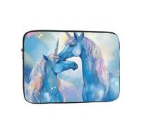Blue Animal Love Laptop Case 10 inch, TSA Laptop Sleeve Shockproof Protective Notebook Case Water Resistant Computer Carrying Cover Briefcase Handbags Men Women Computer Bag
