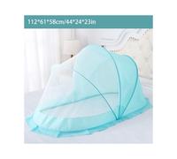 (Blue+Anti-Cloth+Shade, M) Crib Repellent Mosquito Net Tent For Baby Bed Infant Foldable Kids Portable