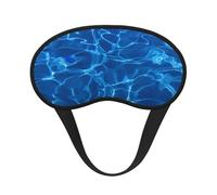 Blue Aqua Pool Water Printed, Full Eye Covers Light Blocking Eye Masks Blackout Sleep Eye Muffs