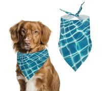 Blue Aqua Pool WaterPet Scarf Dog Bandana for Small Medium Large Exquisite Unique Cat Dogs Kerchief Premium Fabric Cute Triangle Cat Dogs Bibs Scarf