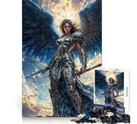 Blue Archangel Teenagers Puzzles 1000 Piece Jigsaws Focus Training Restful Activity Tight Join Great Gift (38X26CM)