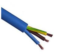 Blue Arctic Grade 4mm² Rated 30A BS6500 3 Core Mains Flex Cable. Twin and Earth for IP44 Hookup Trailing Fly Leads etc (25 Metres)