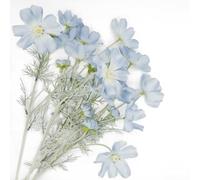 Blue Artificial Cosmos Flowers, 2 Pcs Wedding Bouquets, 23.6 Inch Realistic Faux Silk Flowers for Vase, Dining Table, Floral Arrangement