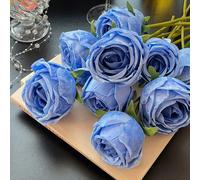 (Blue) Artificial Flowers Sevens Colors Optional Valentine's Day Decoration Suitable For Room Bedroom Decoration Holiday Gifts Suitable For Companion