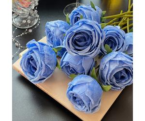(Blue) Artificial Flowers Sevens Colors Optional Valentine's Day Decoration Suitable For Room Bedroom Decoration Holiday Gifts Suitable For Companion