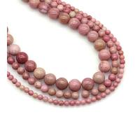 Blue Aventurine Beads 4 6 8 10mm Natural Stones Healing Crystal Round Loose Spacer Bead for Jewelry Making DIY Necklace Bracelet-Pink Rhodonite-8mm 44 to 46pcs